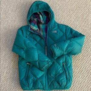 North Face 550 Reversible Down Bomber Coat